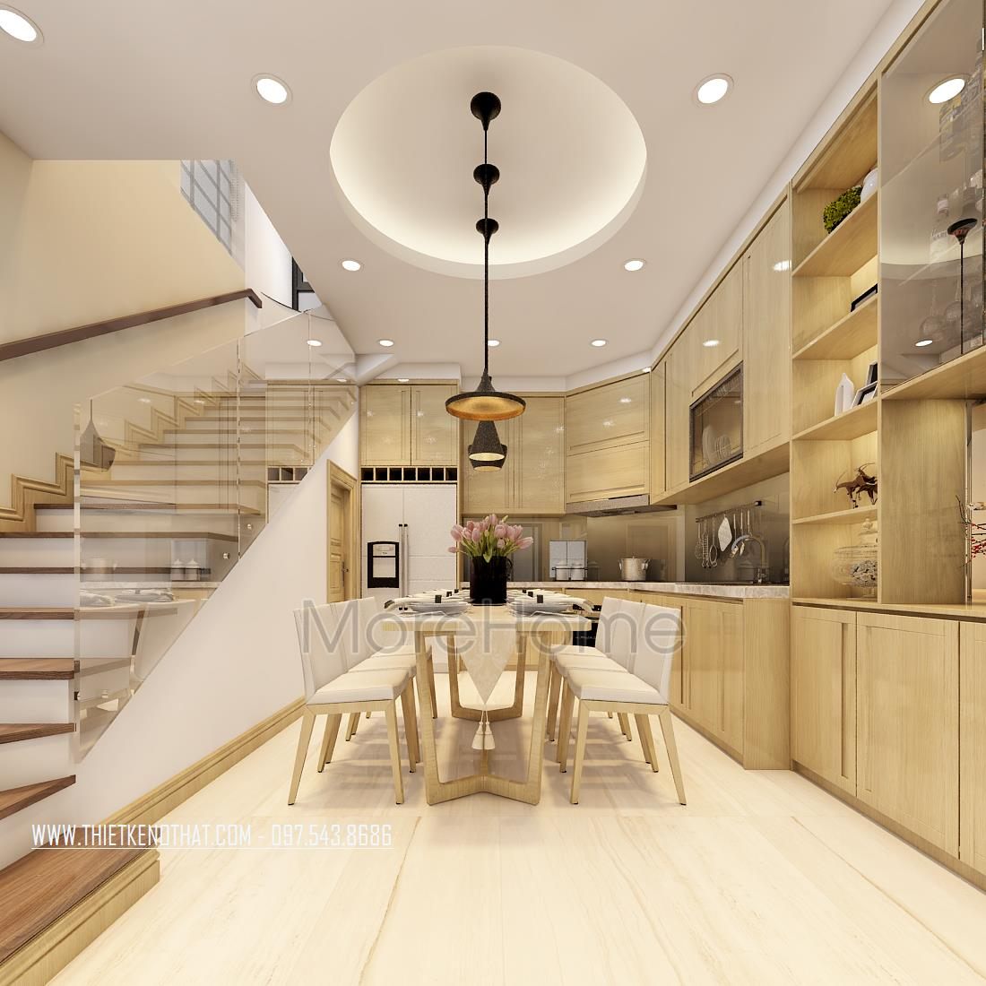 Thiết kế nội thất nhà phố Long Biên